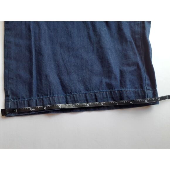 Mossimo 100% Cotton Womens Y2K Elastic Waist WideLeg Belted Chambray Pants XS - Picture 9 of 13